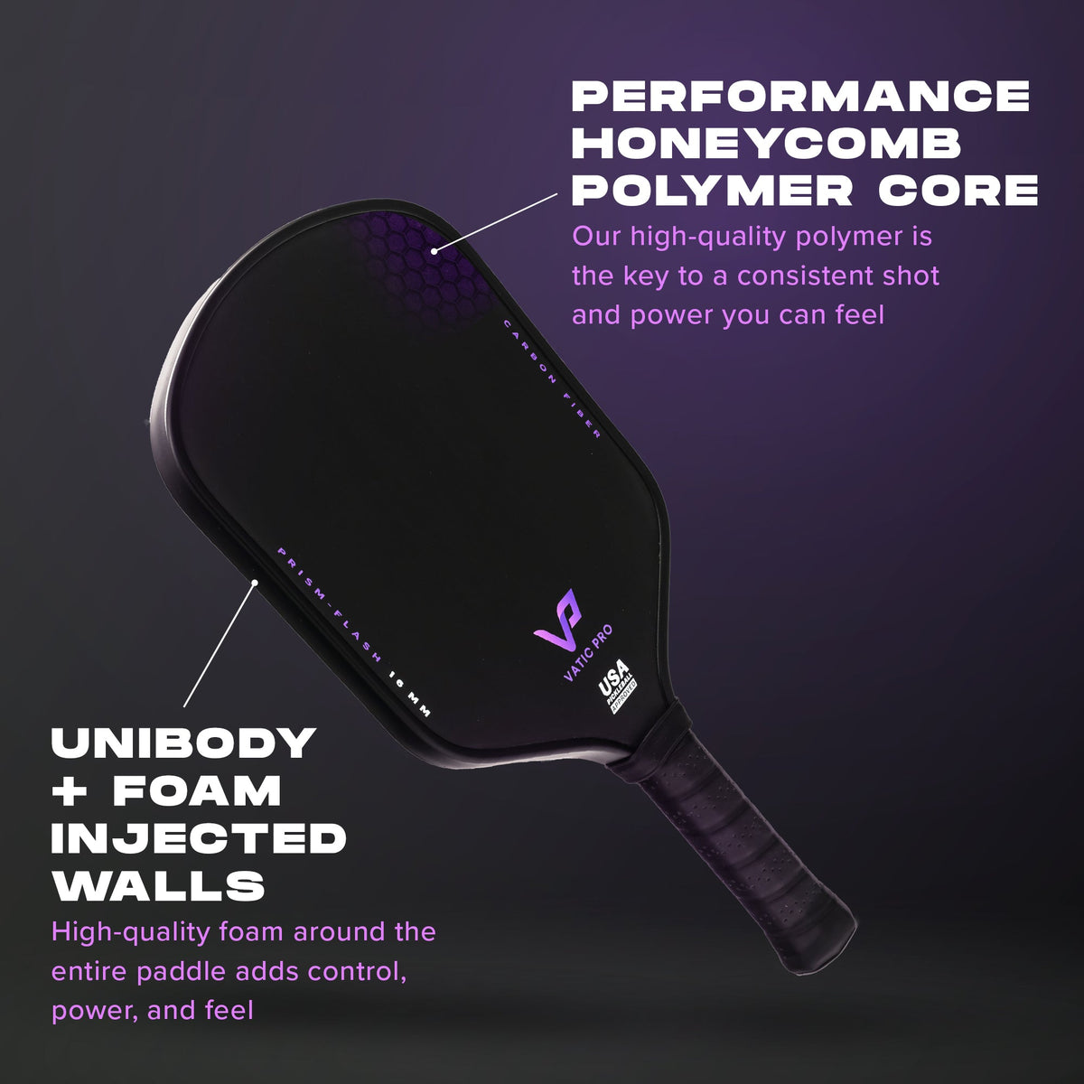 Vatic Pro PRISM Flash Pickleball Paddle