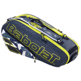 Babolat RH6 Pure Aero 2023 6-Racket Bag - Gray/Yellow