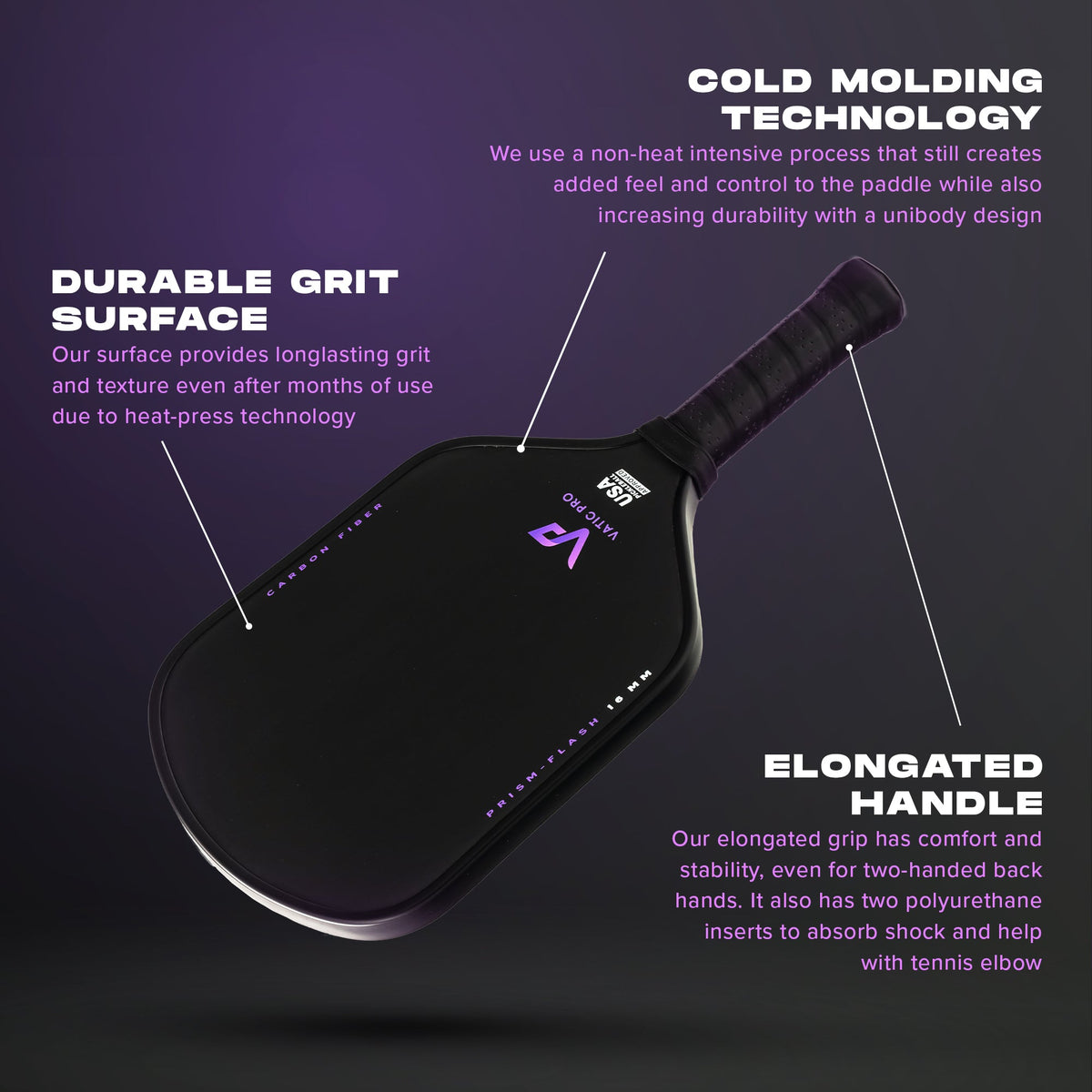 Vatic Pro PRISM Flash Pickleball Paddle