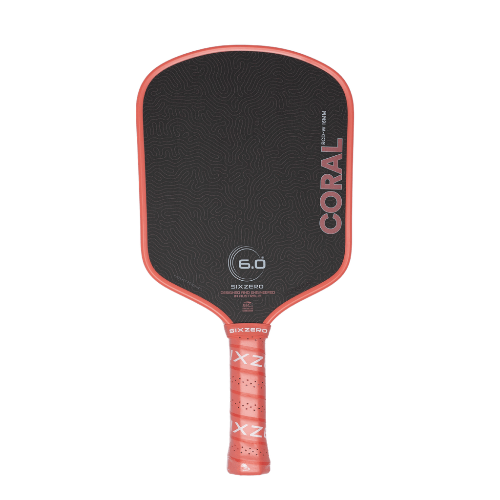 Six Zero Coral 16mm Pickleball Paddle