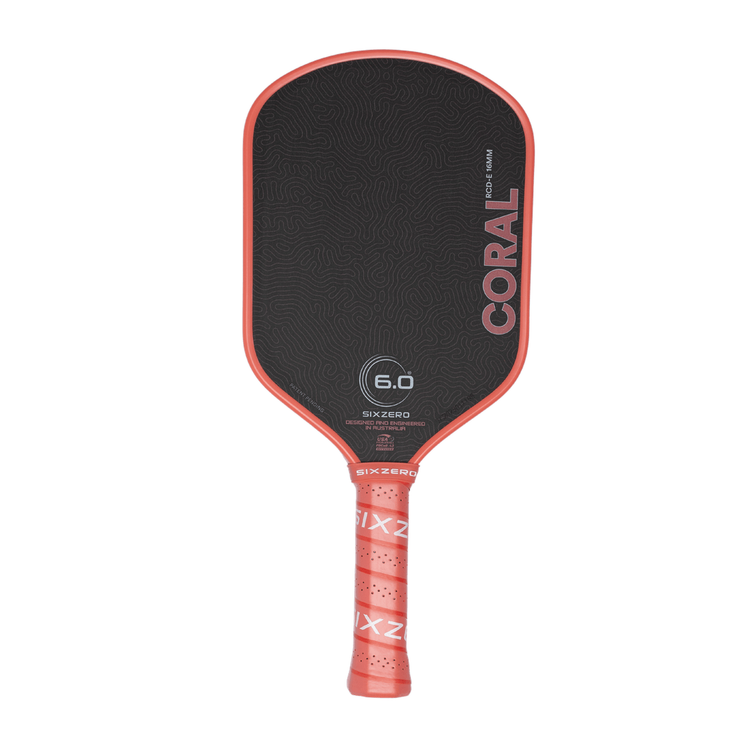 Six Zero Coral 16mm Pickleball Paddle