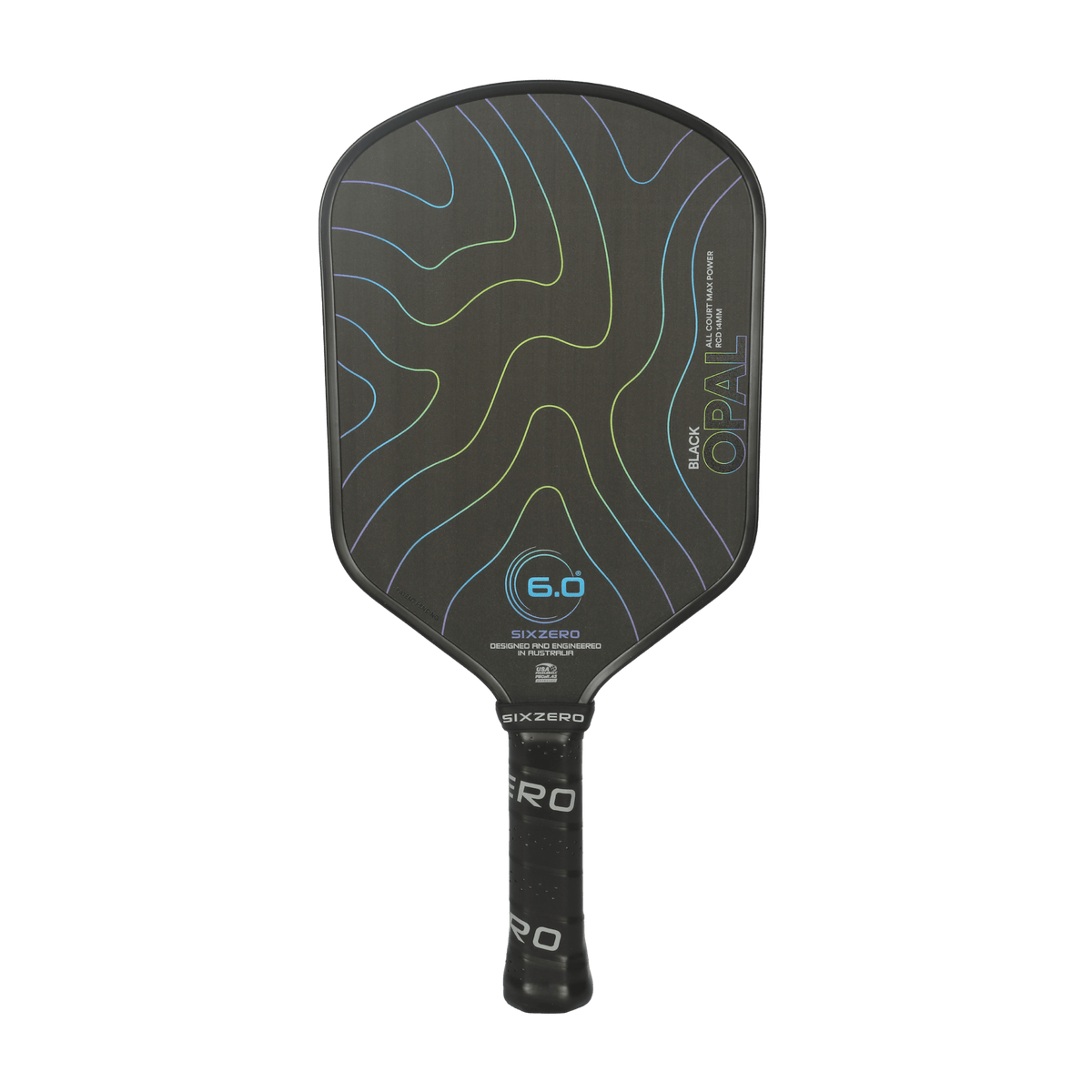 Six Zero Black Opal 14mm Pickleball Paddle