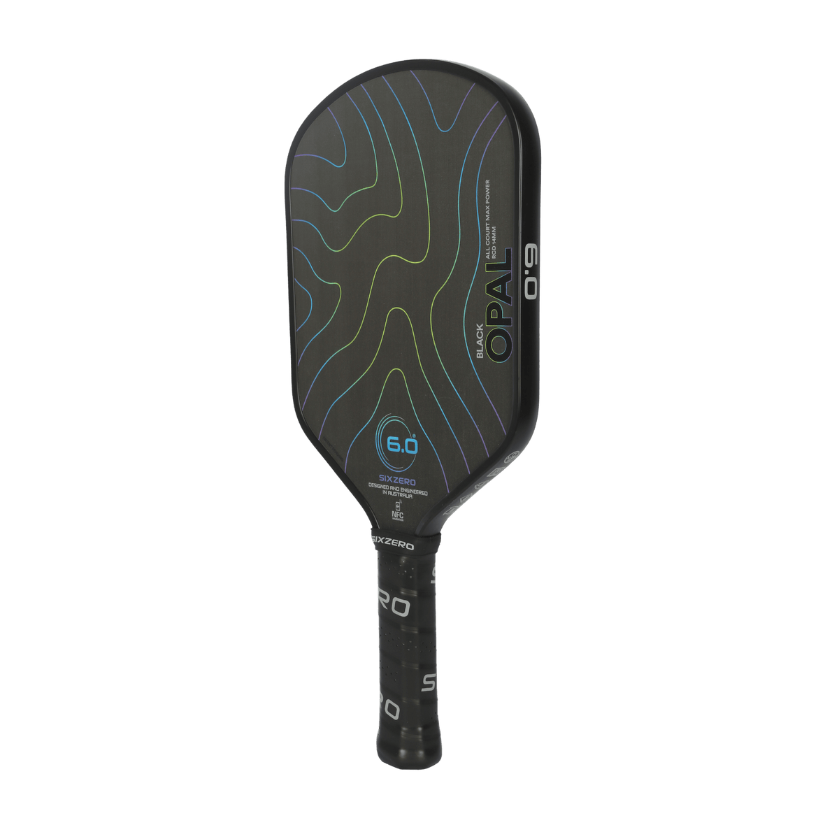 Six Zero Black Opal 14mm Pickleball Paddle