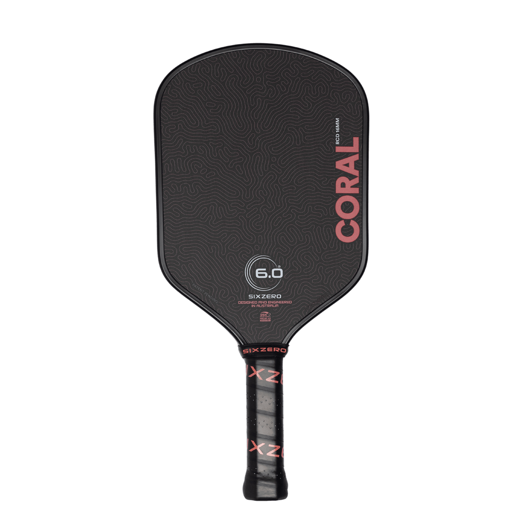 Six Zero Coral Hybrid 16mm Pickleball Paddle