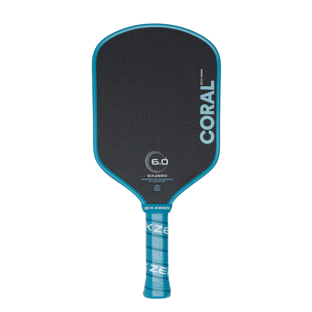 Six Zero Coral Hybrid 16mm Pickleball Paddle