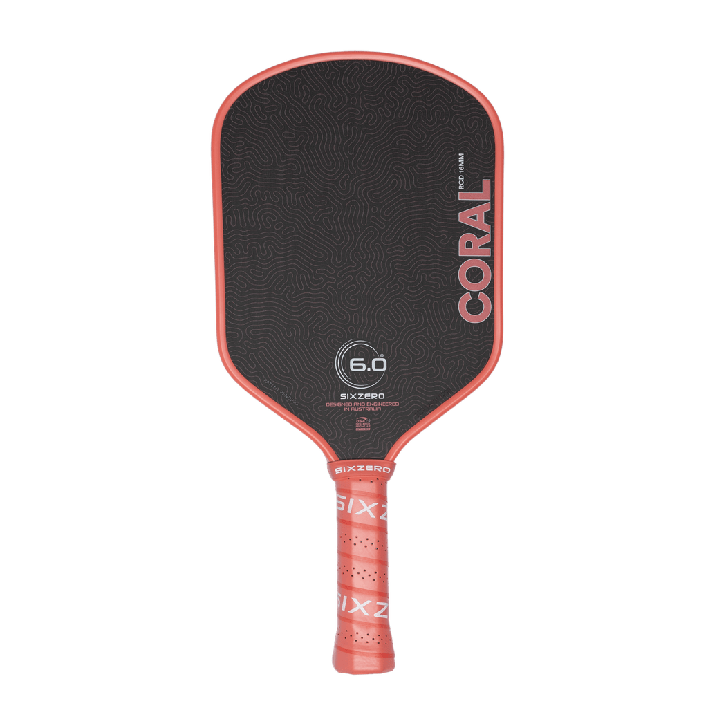 Six Zero Coral 16mm Pickleball Paddle