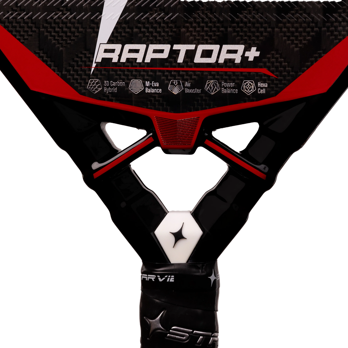 StarVie Raptor+ Red Padel Racket
