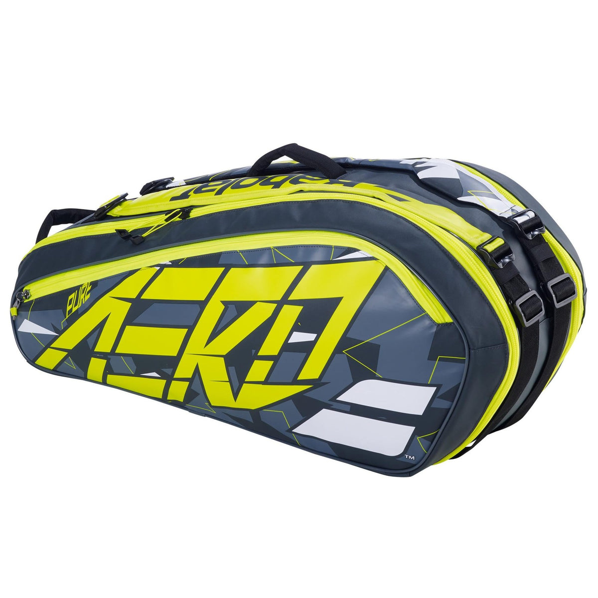 Babolat Pure Aero 6-Racket Bag - Grey/Yellow