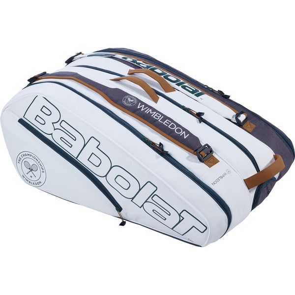 Babolat Pure Wimbledon RH12 12-Racket Bag - White/Grey