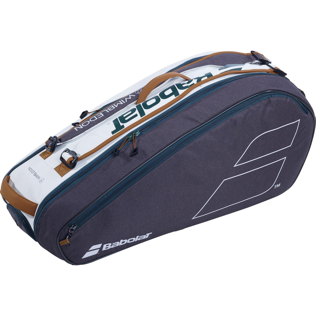 Babolat Pure Wimbledon RH6 6-Racket Bag - White/Grey